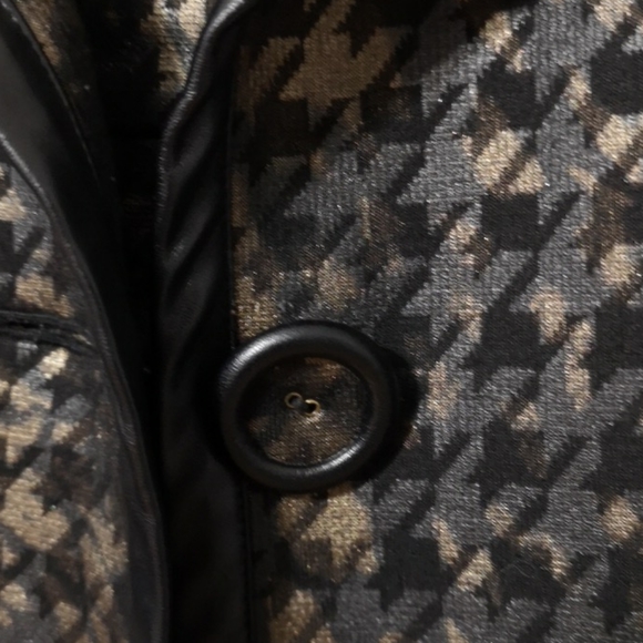 Tribal Bronze and Black Checkered Jacket and Skirt - Picture 3 of 9